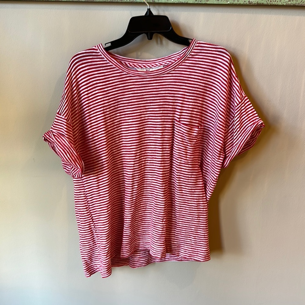 Striped boxy pocket tee, Vineyard Vines, XL